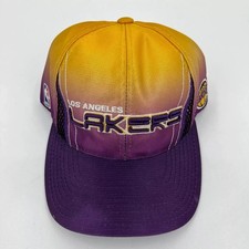 Vintage Puma Los Angeles Lakers Hat Purple Gold Ombre NBA Basketball Cap