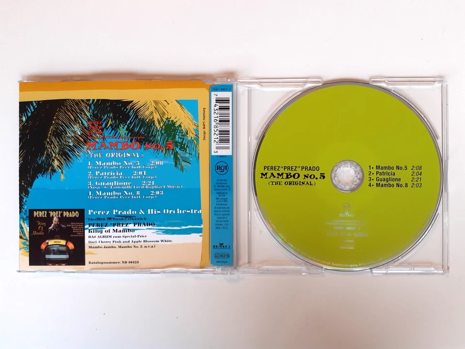 Perez “Prez” Prado „Mambo No. 5“ - Sampler Musik CD - 4 Lieder - Bild 2 von 2
