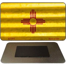 New Mexico Corrugated Flag Magnet Fridge Refrigerator Home Kitchen Decoration