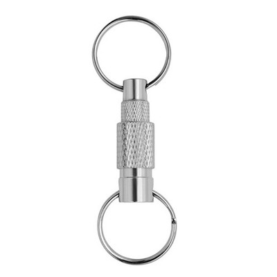 Quick Release Open Keychains RotaryBuckle Detachable Keyring for Outdoor Camping