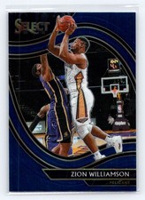 2020-21 Panini Select Blue #213 Zion Williamson New Orleans Pelicans