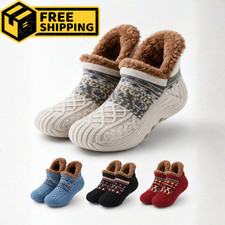 Unisex Thermal Winter Socks Warm Fleece Non Slip Floor Socks Soft Slipper Socks