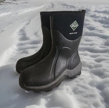 Muck Boot Co Arctic Sport Winter Boots Womens 7 Mens 6 Black Mid Waterproof