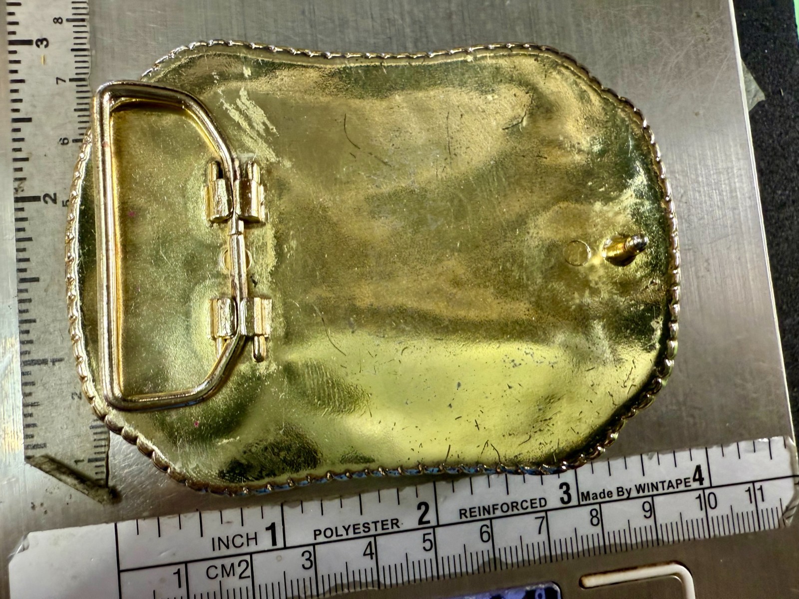 Multi-Colored Rhinestone Border Surrounding Cowhi… - image 8