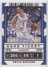 2020-21 Panini Contenders Draft Picks Variation Game Ticket Red Devin Booker 9o3