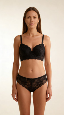 Dessous-Set Blumen mit Spitze - Mehrfarbig für Damen