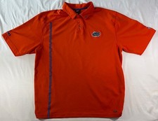 Florida Gators NIKE Dri-Fit Vintage Men's XL Orange Golf Polo w/Embroidered Logo