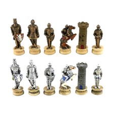 Worldwise Chess & Chess Accessories WorldWise  3" Knights in Armor Resi Box New
