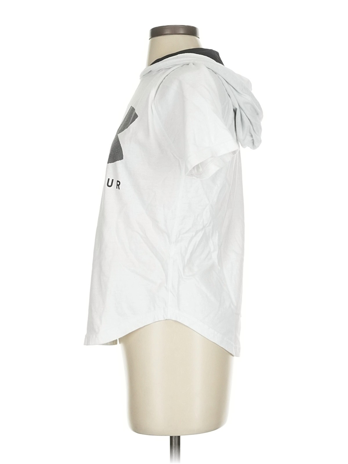 Under Armour Women White Short Sleeve T-Shirt S thumbnail 4