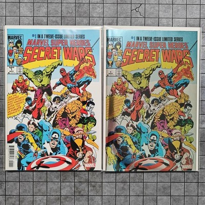 Marvel Secret Wars #1 (A Cover + Foil) - 2024 Facsimile Variant Set - UNREAD NM