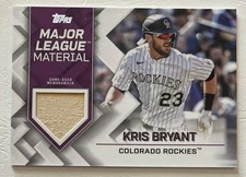 KRIS BRYANT 2022 TOPPS UPDATE SERIES MAJOR LEAGUE MATERIAL
