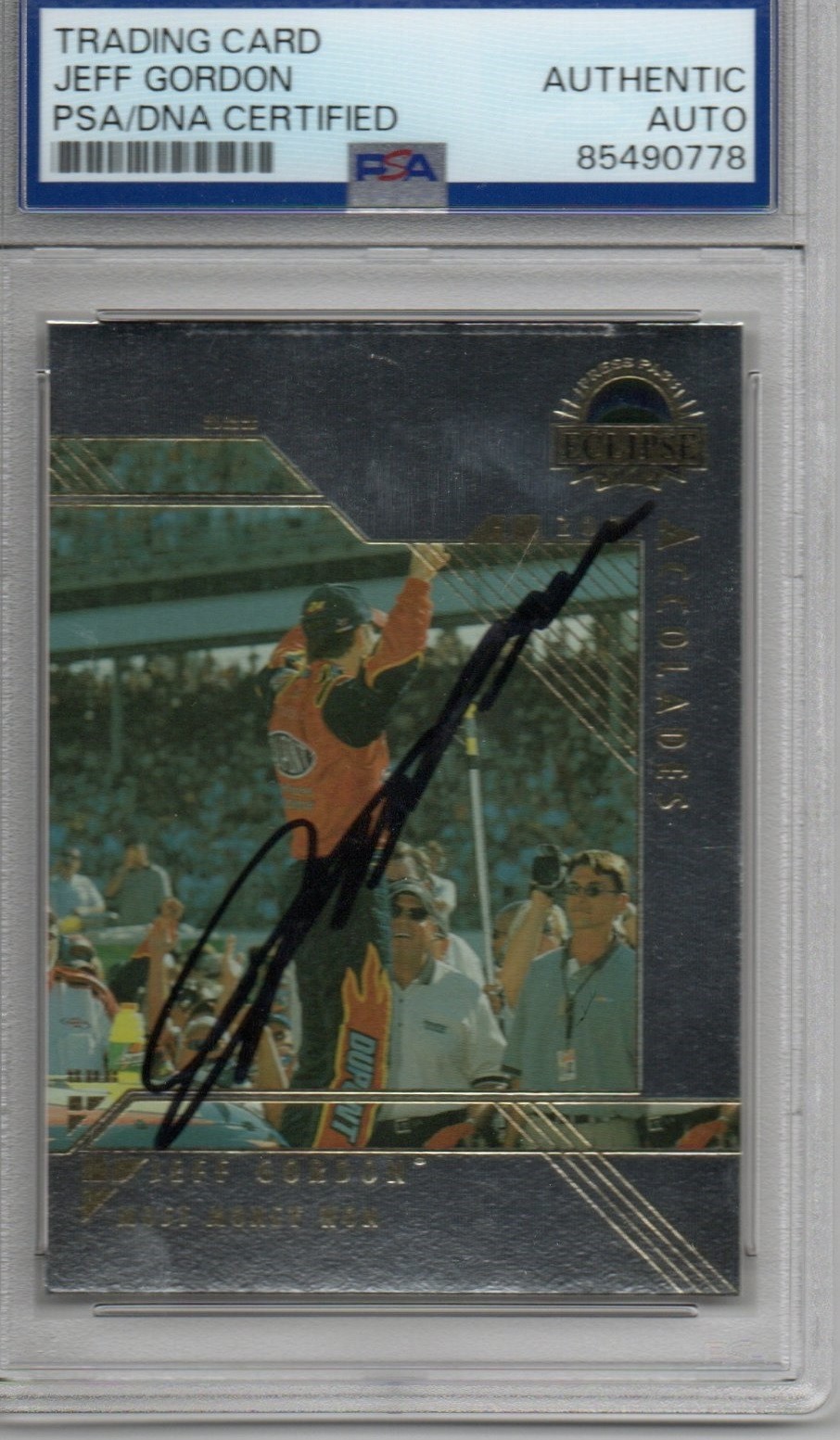 2002 PRESS PASS ECLIPSE JEFF GORDON AUTOGRAPHED CARD#S32 PSA/DNA AUTHENTIC AUTO