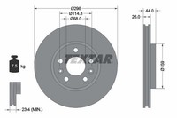 2X Textar Bremsscheibe 92300703 FüR Alpine MERCEDES-BENZ Passend FüR Nissan