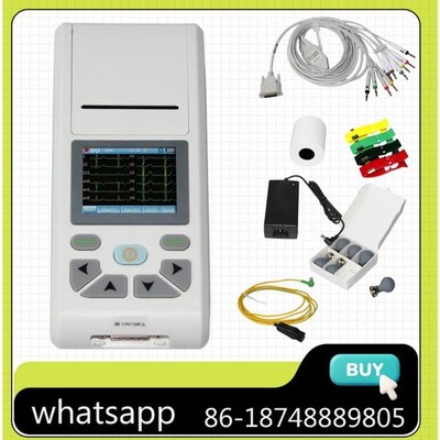 Single Channel Touch Screen ECG/EKG Machine Electrocardiograph Fast ship