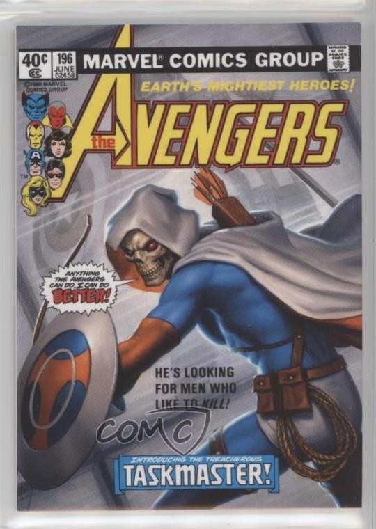 2022 Upper Deck Marvel Masterpieces Variant Cover 624/999 Taskmaster #63 0p3