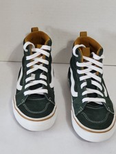 Vans Filmore Hi Youth Shoes Size 4y Forrest Green Sued/Tan/White