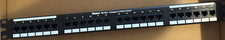 Panduit NetKey Cat 6 24-Port Patch Panel 1U 19in Rack Mount Ethernet RJ-45