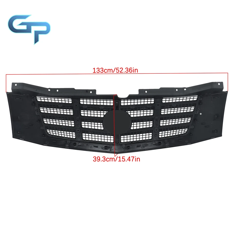 For Cadillac Escalade Escalade ESV 07-14 Honeycomb Front Bumper Grille Gloss BLK - Изображение 2 из 4