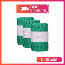 Makromecity, 3 Skeins of Single Strand Macrame Cord 3 mm x 100 Yards 300 feet 