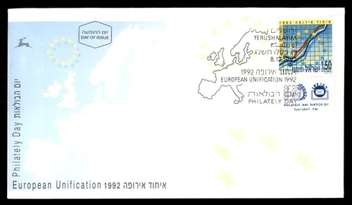 Mayfairstamps Israel FDC 1992 Graph European Unification First Day Cover aax_061