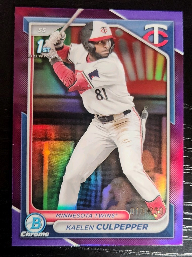 2024 Bowman Draft Chrome Kaelen Culpepper 1st Purple Refractor /250 - #BDC-98