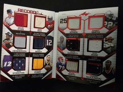 2023 Leaf History Book Record Book Brady Curry Rice Rose Game Used Relics # 1/3 