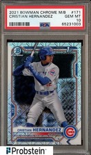 #2 2021 Bowman Chrome Mega Box #171 Cristian Hernandez Cubs RC Rookie PSA 10