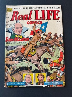 Real Life Comics #51 - Geroge Evans does Jules Verne's (Nedor, 1949) Fine/VF