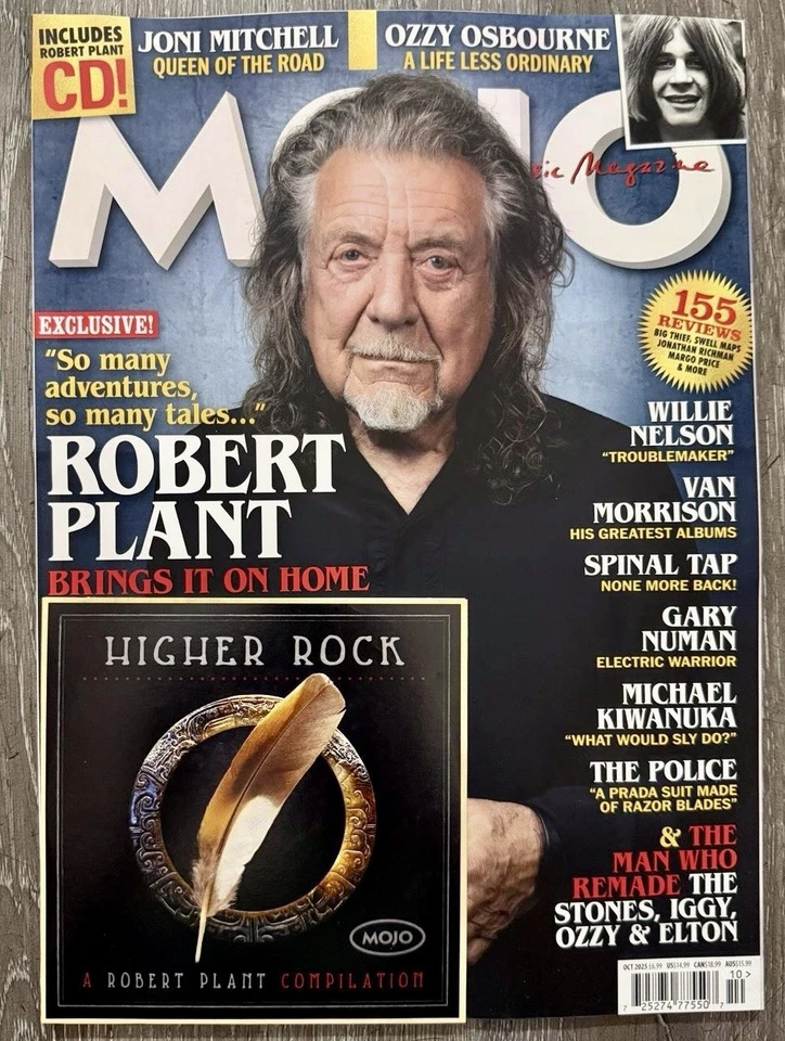 MOJO MAGAZINE - OCTOBER 2025 - ROBERT PLANT - CD - BRAND NEW