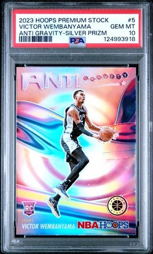 2023 Premium Stock Anti Gravity SILVER PRIZM  Victor Wembanyama PSA 10 GEM RC 💎
