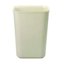Rubbermaid Commercial 10 Gal Beige Fiberglass Wastebasket Fire Resistant 40 Qt