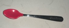 Vintage Gerber Baby Spoon Blue Soft Tip Bite Coating
