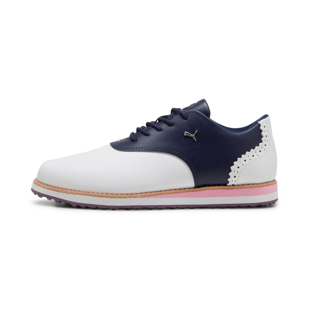 NEW Puma Womens Avant Golf Shoes WhiteDeep NavySand Dune Size 85 M 22190₽
