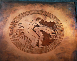 Grabado en cobre original antiguo erotismo único vintage pareja de enamorados