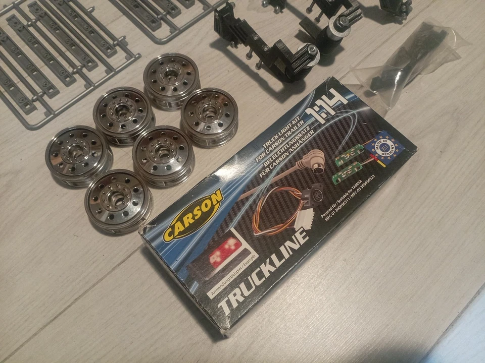 1/14 Tamiya Truck And Trailer Parts Lot - Immagine 2 di 4