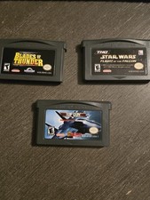 GBA Game Boy Advance Lot 3 Star Wars Flight Falcon Top Gun Blades of Thunder