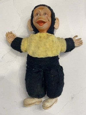 VTG MR BIM MONKEY ZIPPY ZIM 16” Stuffed Plush Monkey Rubber Face