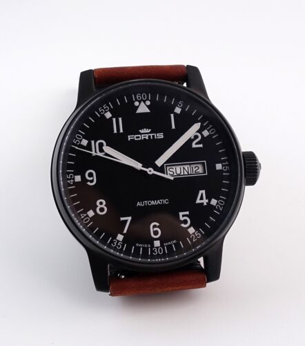 Fortis Pilot's Watch, ref. 595.10.46.1 40 mm PVD coated Auto winding - Picture 2 of 6