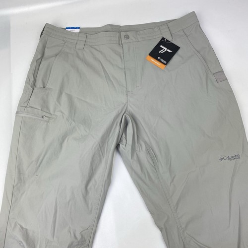 Columbia Titanium Pants Mens Size 38x30 Light Gray Omni-Shield NWT