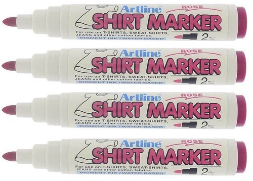 Artline T-Shirt Marker Pens Permanent Sweatshirts Fabrics Cotton - Pack 4 - Picture 23 of 25