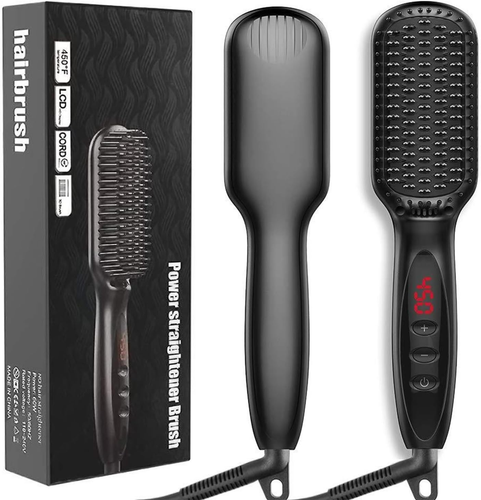 Olong Hair Straightener Brush, Beard Hot Comb Straightener for Men, Fast Cera... - Picture 8 of 12