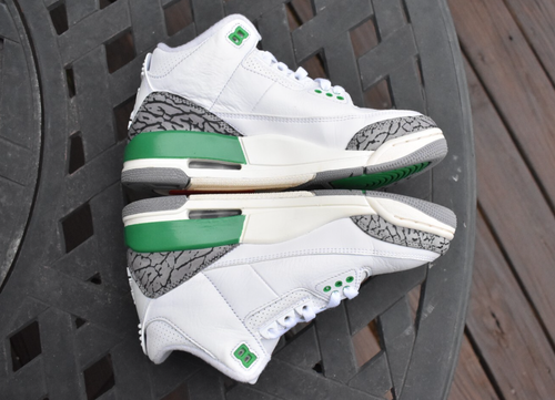 Nike Air Jordan 3 Retro 'Lucky Green' 2023 CK9246-136 Mujer Talla 5 - Imagen 4 de 10