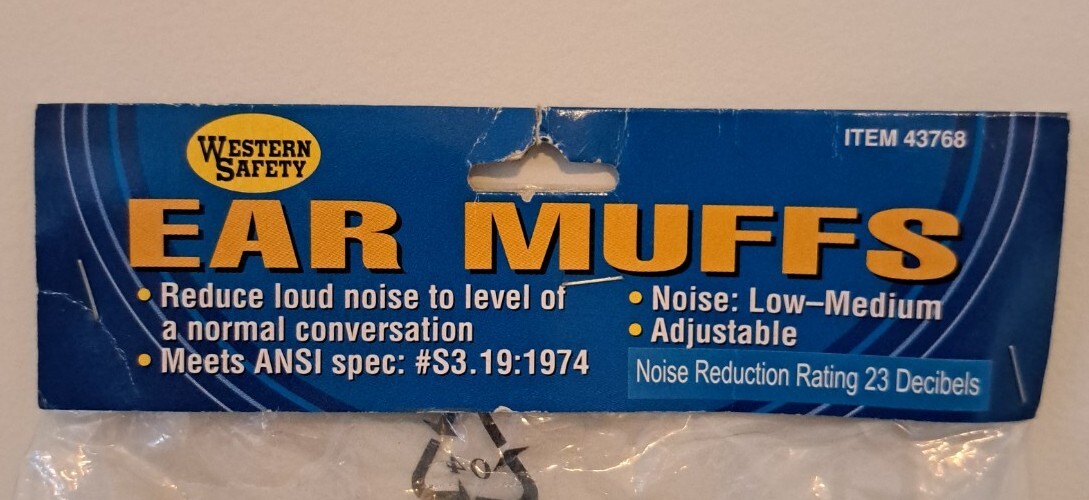 Western Safety Industrial Ear Muffs 23 dB Noise Reduction eBay