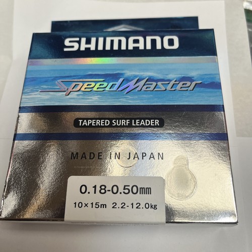 Shimano Speedmaster Tapered Shock Leaders Orange 10pk 15m Sea Fishing Casting - Picture 2 of 7