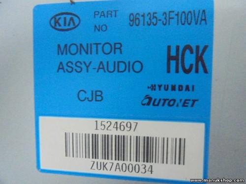 Pantalla del salpicadero Kia Opirus Amanti 3.5 3.8 V6 2008 961353F100VA 1524697 - Bild 2 von 3