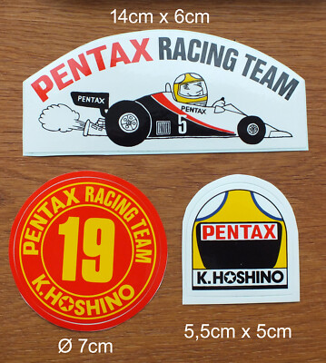 3 Sticker Aufkleber Asahi Pentax Racing Team NOVA 532P BMW Kazuyoshi Hoshino