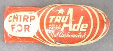 vintage TRU ADE Non-Carbonated tin clicker cricket 