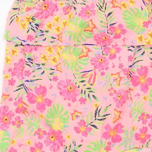 Primark Girls Pink Floral Polyester blend Blouse Size 11 Years - Picture 12 of 12