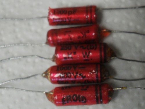 Condensadores 1x EROID 1000pF 1000VDC 600VAC 250V~(b)"K"V Adecuado para etapas finales - Imagen 3 de 6