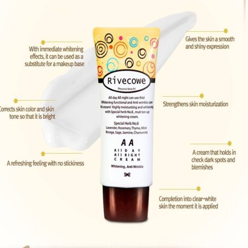 Rivecowe Skin care Make up base face Whitening AA Cream Anti Wrinkle 40ml Korean - Picture 4 of 7